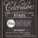 Free 30th Birthday Invitations Templates FREE PRINTABLE Birthday