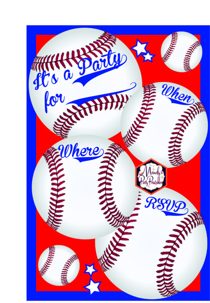 Free Baseball Printables Mandy s Party Printables Baseball Birthday 