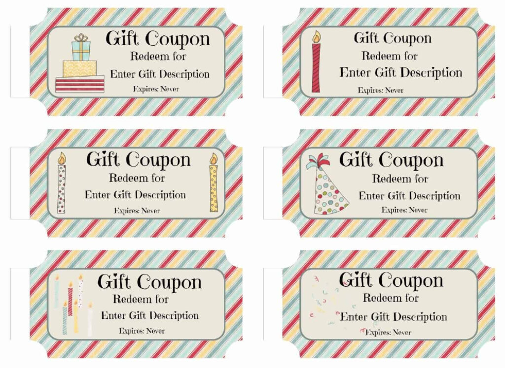 Free Custom Birthday Coupons Customize Online Print At Home