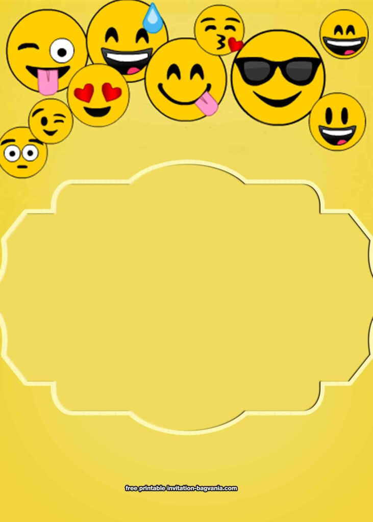 Free Emoji Party Birthday Invitations Emoji Invitations Emoji Party 