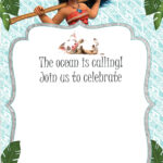 Free Moana Birthday Invitation Template Moana Birthday Invitation