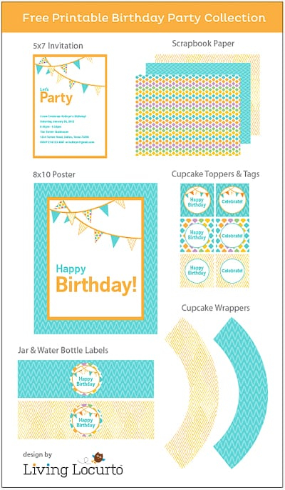 Free Party Printables Celebrate Collection Living Locurto
