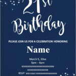FREE Printable 21st Birthday Invitations Templates Party Invitati
