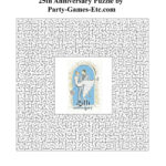 Free Printable 25th Anniversary Party Game And Pen And Paper Activity