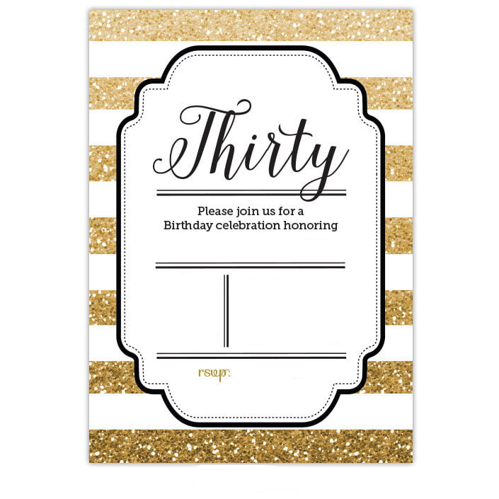 Free Printable 30th Birthday Invitations Bagvania FREE Printable 