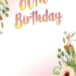 FREE Printable 80th Birthday Invitation Templates Birthday Invitation