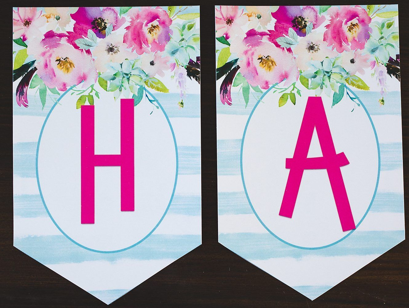 Free Printable Birthday Banner Floral Free Printable Happy Birthday