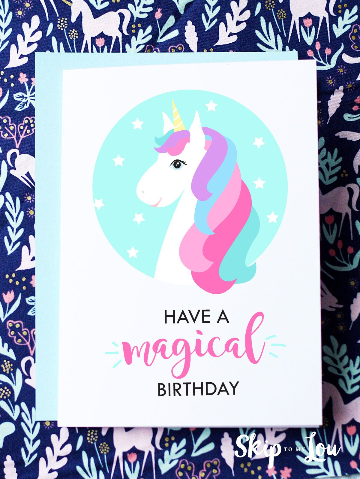 FREE Printable Birthday Cards Free Printable Birthday Cards Unicorn 