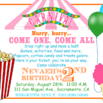 Free Printable Carnival Birthday Invitations Carnival Invitation