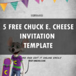 FREE PRINTABLE Chuck E Cheese Birthday Invitation Template DREVIO