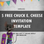 FREE PRINTABLE Chuck E Cheese Birthday Invitation Template Free