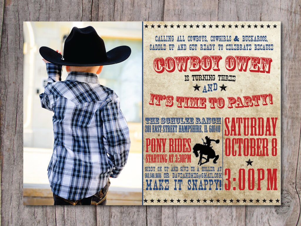 Free Printable Cowboy Birthday Invitations Dolanpedia