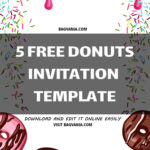 FREE PRINTABLE Delicious Donuts Birthday Invitation Templates