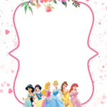 FREE Printable Disney Princesses Invitation Templates Princess