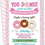 FREE Printable Donuts Invitation Templates FREE Invitation Donut