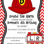 Free Printable Fire Truck Birthday Invitation Awesome Fire Truck