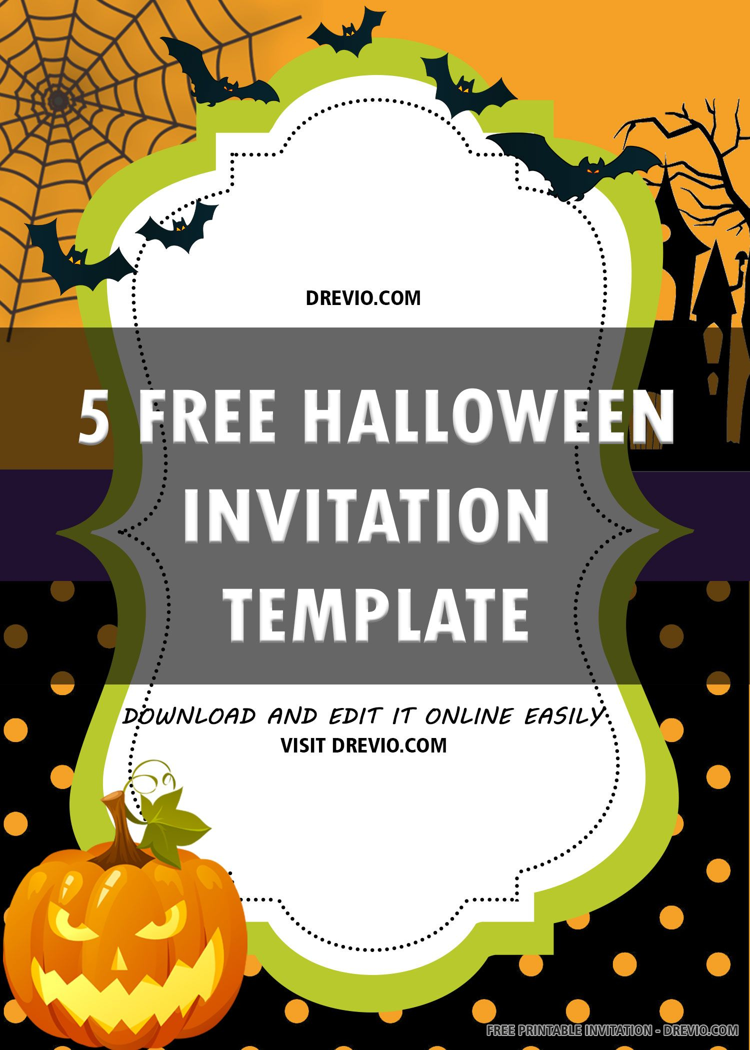 Free Printable Halloween Invitation Templates Halloween Birthday