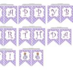 Free Printable Happy Birthday Banner Sofia The First Birthday Banner