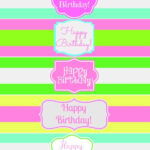 Free Printable Happy Birthday Water Bottle Label Wraps Mom 4 Real