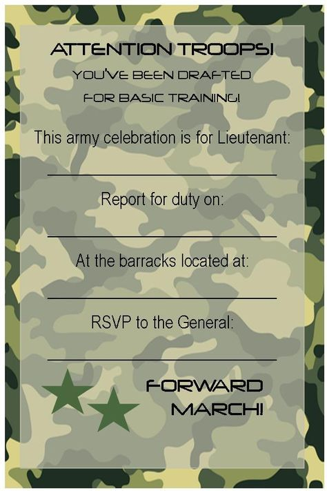 Free Printable Invitations Army Car Racing Swim Party Army Party 