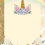 FREE PRINTABLE Magical Unicorn Birthday Invitation Templates