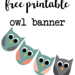 Free Printable Owl Banner Owl Party Paper Trail Design