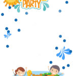 FREE Printable Pool Party For Girls Invitations In 2021 Pool Party