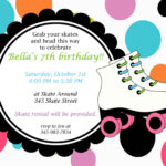 Free Printable Roller Skating Invitations Roller Skate Invitations