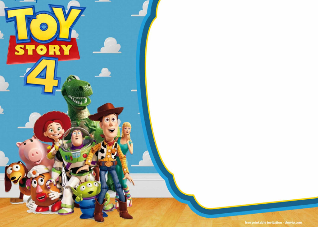 FREE Printable Toy Story 4 Invitation Templates Toy Story Invitations 