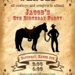 Free Printable Western Birthday Invitation Inspirational Cowboy
