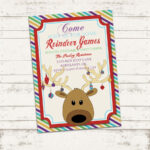 Free Printables Shabby Chic Birthday Invitations Custom Christmas