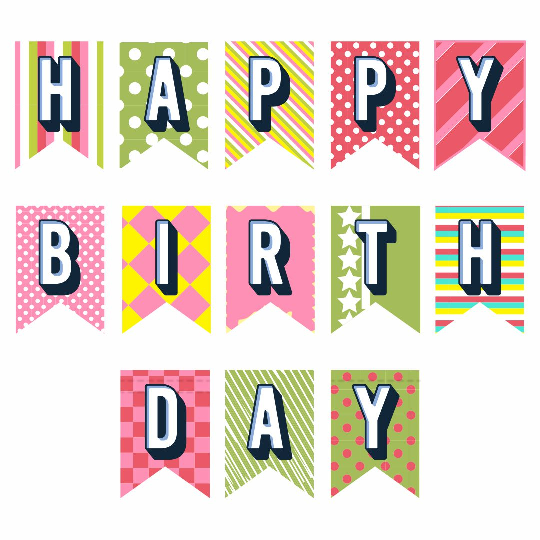  Get 29 Download Printable Banner Template Happy Birthday Letters To 