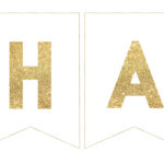 Gold Free Printable Banner Letters Paper Trail Design Happy