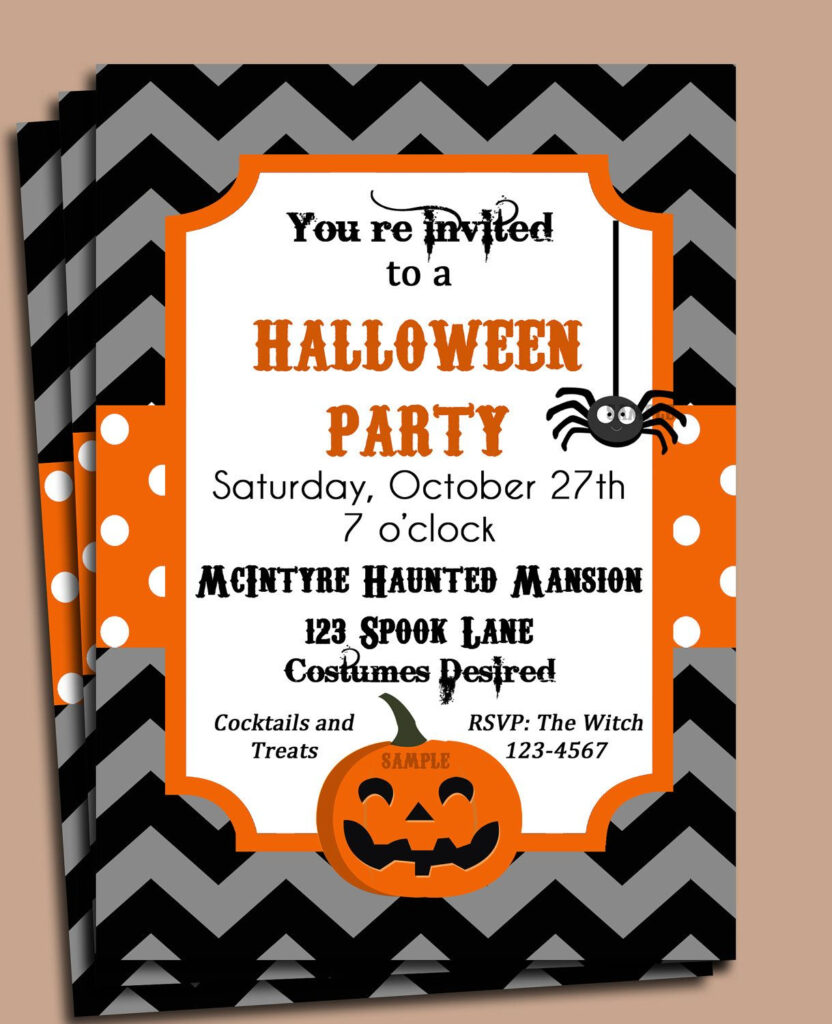 Halloween Party Invitation Idea Halloween Birthday Party Invitations 