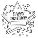 Happy Birthday Bear Coloring Pages Happy Birthday Coloring Pages