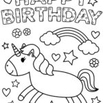 Happy Birthday Card Coloring Book To Print And Download