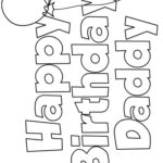 Happy Birthday Daddy Coloring Page Childrencoloring us