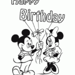 Happy Birthday Disney Coloring Pages Coloring Home