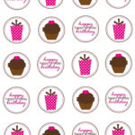 Happy Birthday Printable Cupcake Toppers Birthday Printable Pinte