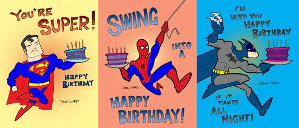 Happy Birthday Superhero Card Happy Birthday Superhero Happy 