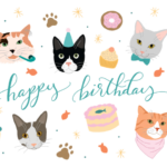Happy Cats Birthday Card Free Greetings Island