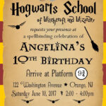 Harry Potter Birthday Party Invitation Customized Harry Potter