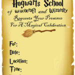 Harry Potter Printable Invitation Templates Free PDF Template