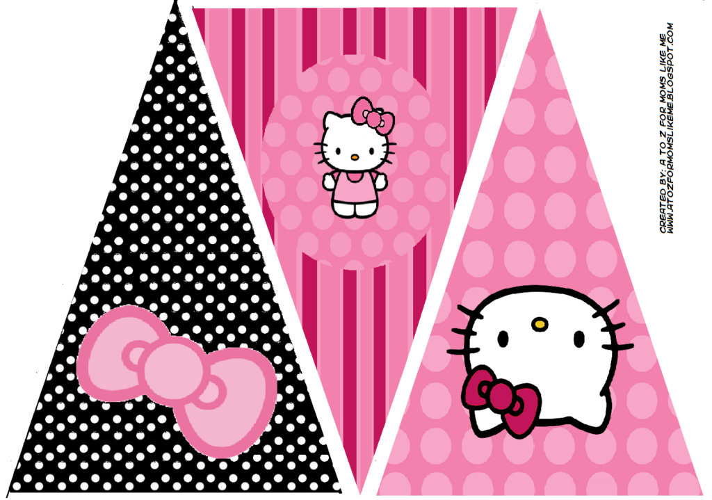 Hello Kitty Birthday Party Banner This Is One Of 2 Printable Designs 