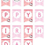 Hello Kitty Happy Birthday Banner By Printabletreats Hello Kitty