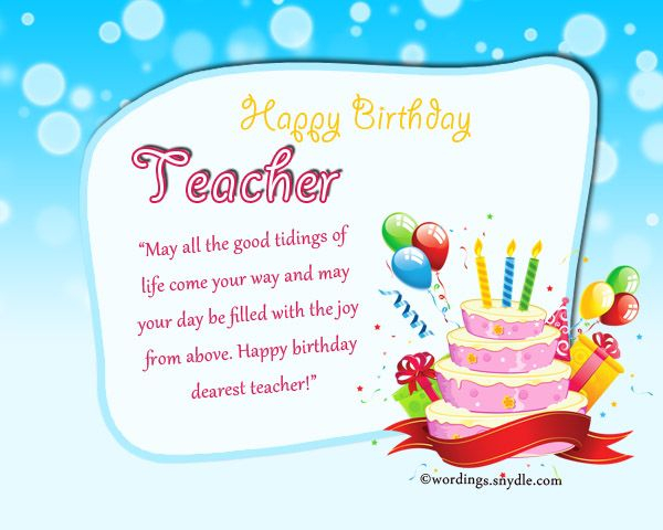 Image Result For Sample Gift CARD TEACHER BIRTHDAY Teacher Birthday 