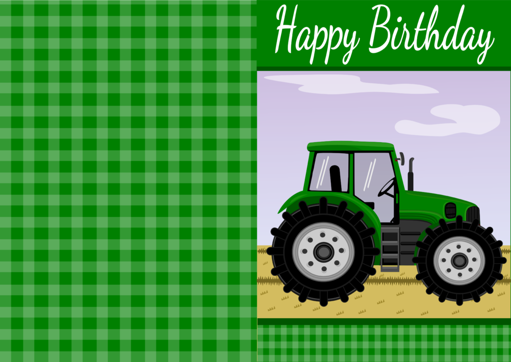 John Deere Birthday Cards Printable Printable Birthday Cards