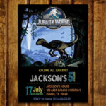 Jurassic World Invitation Template Free In 2020 Jurassic World