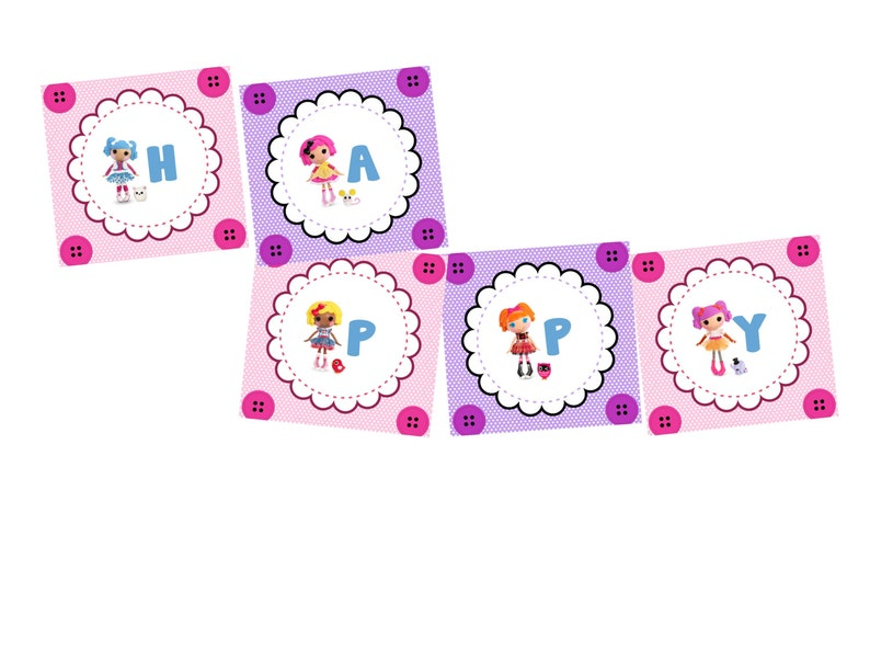 Lalaloopsy Personalized Birthday Banner Printable File Etsy