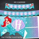 Little Mermaid Banner Ariel Birthday Banner Mermaid Etsy In 2021
